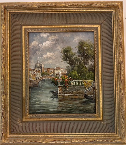 Original oil painting venice - oil,