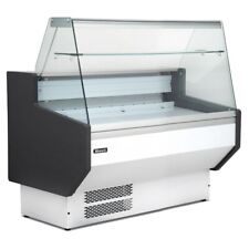 BLIZZARD FLAT GLASS SERVE OVER DELI CAFE WHITE COUNTER 1M WIDE RRP £2397