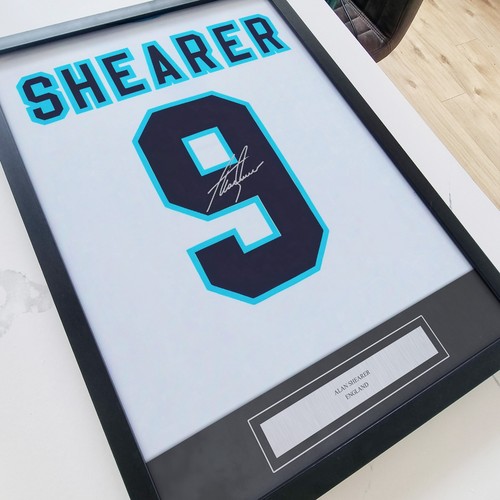 Alan shearer signed print - shearer,