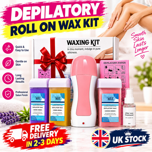 Depilatory roll wax kit - depilatory, on