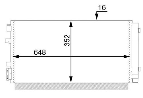 Condenser mahle 000s for - condenser, 44