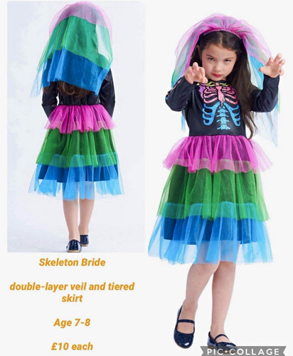 Girls skeleton bride - skeleton, halloween