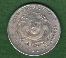 Chinese Dragon Dollar Qing