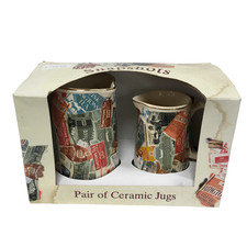 Ringtons Snapshots Pair of Ceramic Jugs by Wade Collectible Gift Boxed History