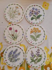  6 Vintage  Melamine Coasters