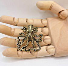 Small Brass Octopus Sea Statue