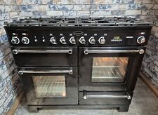 Rangemaster Kitchener 110 Dual Fuel Black Range Cooker - DELIVERY AVAILABLE