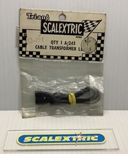 ORIGINAL SCALEXTRIC TRI-ANG 1960's A243 CABLE TRANSFORMER LEAD (NEW SEALED)
