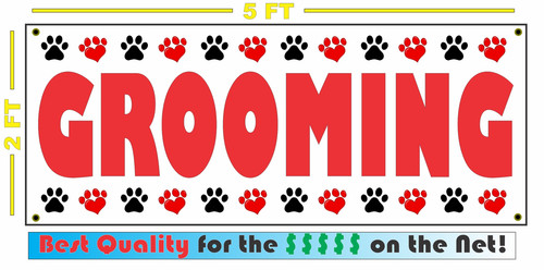 Grooming banner sign new - grooming,