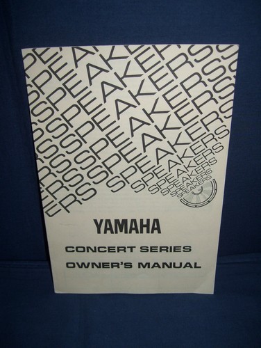 Yamaha concert series speakers - yamaha,