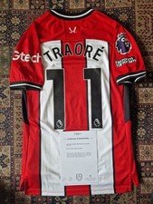 Sheffield United 2023/24 Match Worn Playet Issue Football Home Shirt PL #11 COA