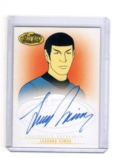 2003 STAR TREK ANIMATED ADVENTURES LEONARD NIMOY #A2 AUTOGRAPH MR. SPOCK