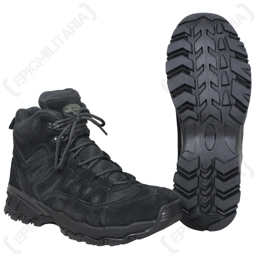 Black military squad - boots,
