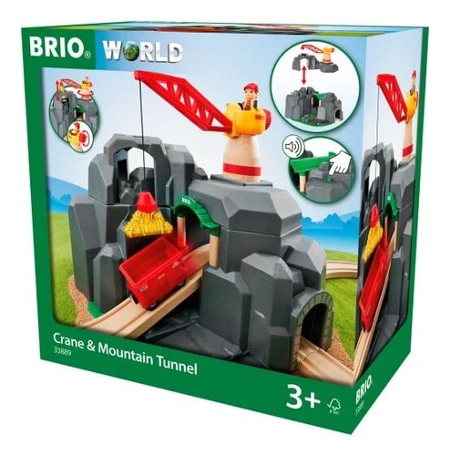 Brio crane and mountain - -,