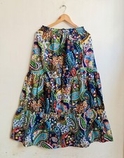 Indian Navy Blue Paisley Long