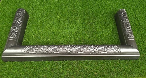 Cast iron fireplace fender - fireplace,