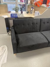 Suede 2 Seater Sofa Bed. These
