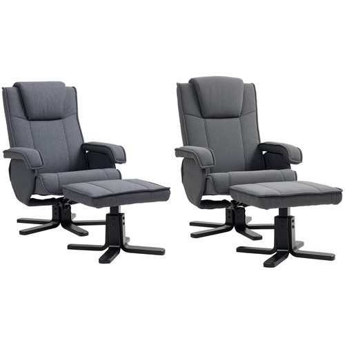 Homcom recliner armchair with - homcom,