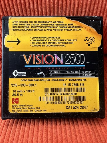 Kodak vision 250d - vision, 16mm