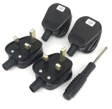 13AMP UK PLUG 3 PIN FUSED