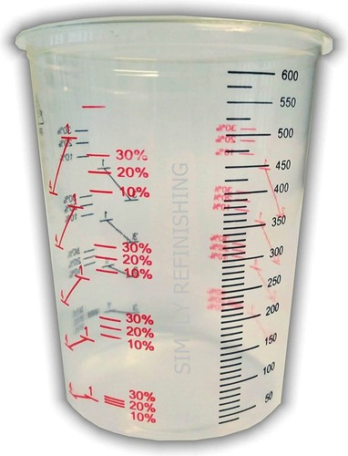 Paint mixing cups - cups, pots