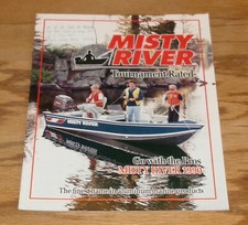 Original 1990 Misty River Boat Full Line Sales Brochure Super V-17 V-16 Pike