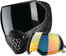 Empire EVS Paintball Goggle Black w/3 Quick Change Thermal Lenses (Fire Mirror)