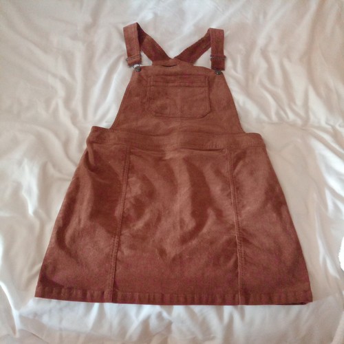 New brown cord dungaree - cord,