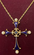 14k Fabergé Cross Pendant –