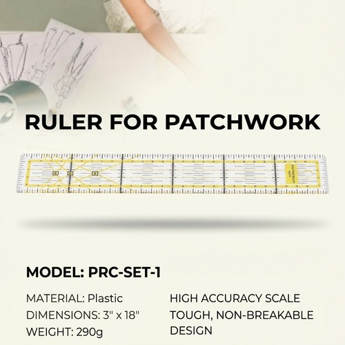 Quilting ruler acrylic - ruler, 5x30cm
