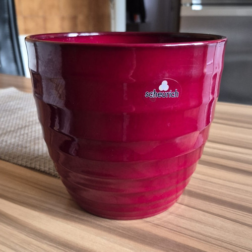 Scheurich red round - round, pot