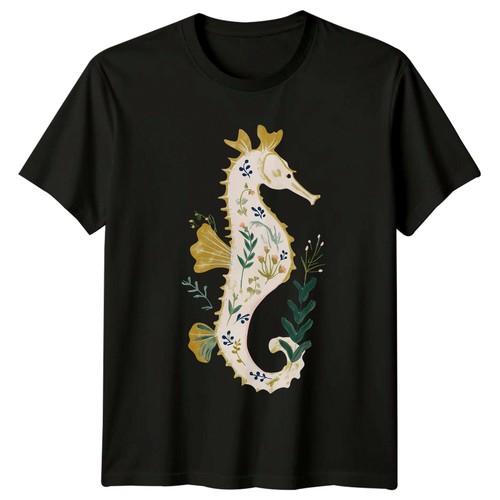 Womens shirt seahorse - t-shirt,
