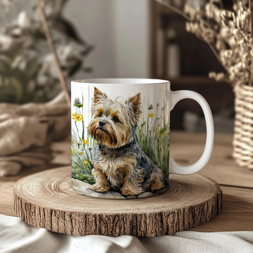 Yorkshire terrier 11oz ceramic - terrier,