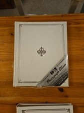 WEB Library Style Vintage Photograph Album Selfix Leather 15pg Hardback w/Leaves