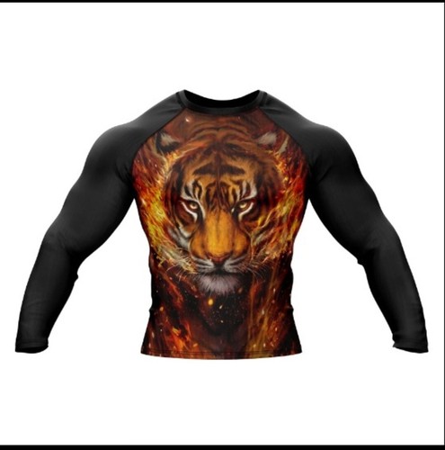 Lion rashguard bjj mma - rashguard,