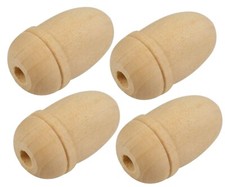 Rustic wooden acorn pull cord - wooden,