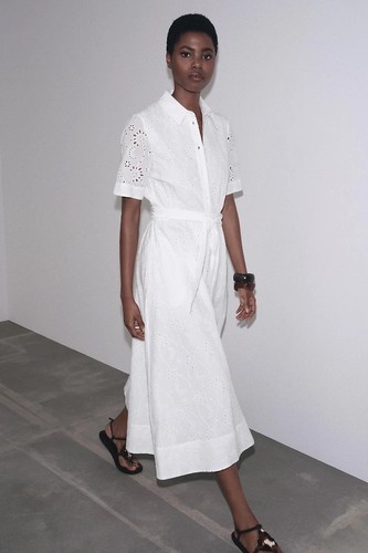 Zara white broderie anglaise - zara,