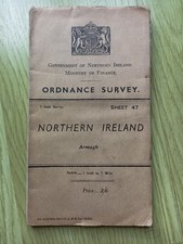 Vintage Ordnance Survey Map, 1903 edition, Northern Ireland - Armagh