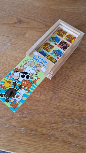 Wooden animal dominoes - wooden,