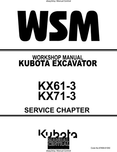 Kubota kx61 kx71 - kubota, kx71-3
