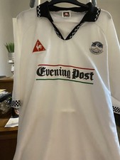Swansea City Home Football Shirt 1997 EVENING POST Size Adult 50/52 Large XL