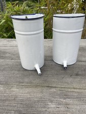 2 x Vintage Enamel Enema