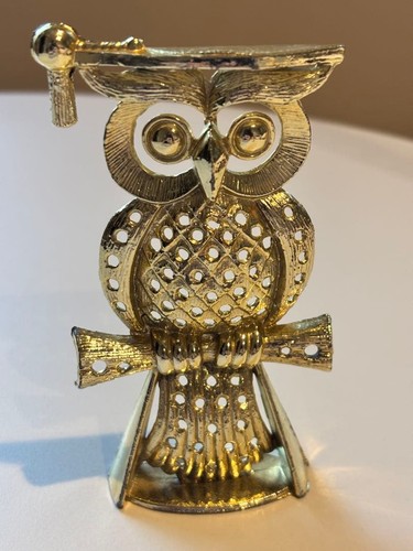 Owl motif gold - owl,