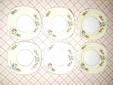 6 Vintage Colcough bone china