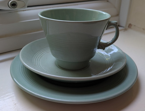Woods ware beryl - woods, plate