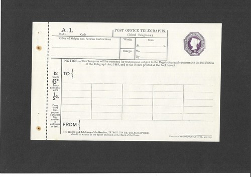Stationery 1894 6d - stationery,