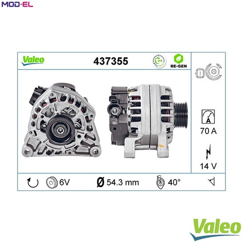 Alternator 437355 for peugeot - alternator,