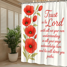 Floral Red Poppy Shower