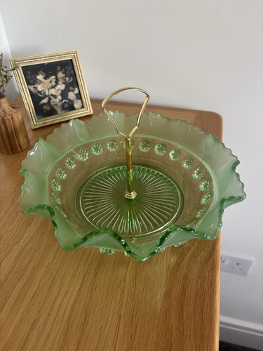 Vintage bagley green pressed - vintage,