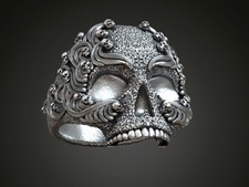 Patterned skull wax - skull,